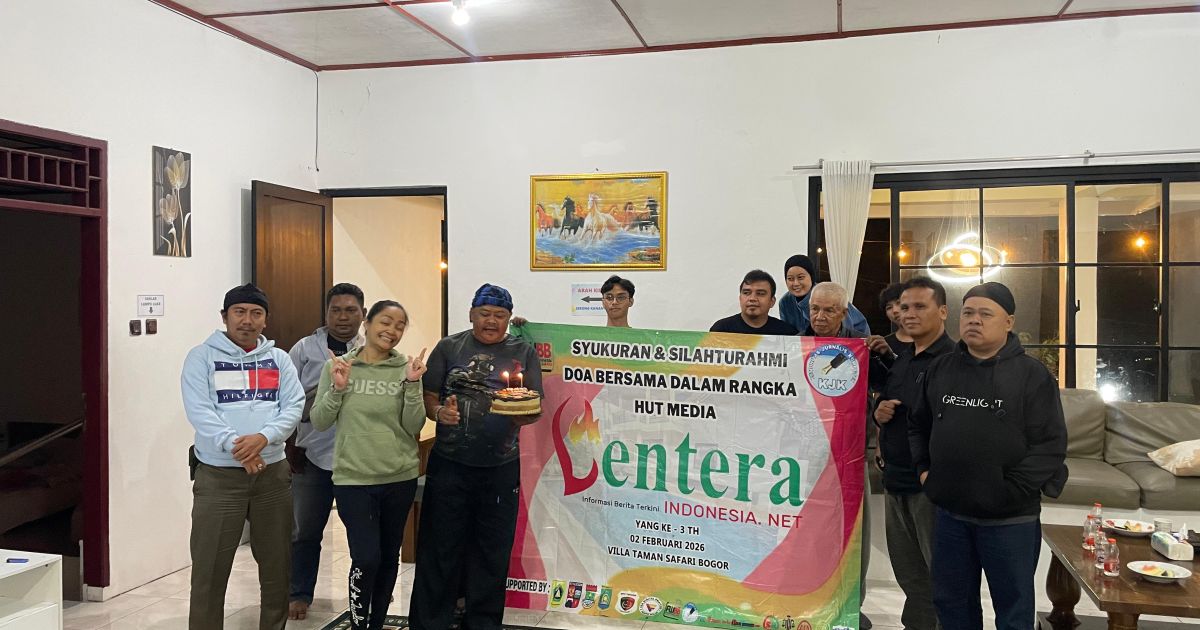 Media Lentera Indonesia Rayakan HUT ke-3 dengan Syukuran dan Doa Bersama di Puncak Bogor
