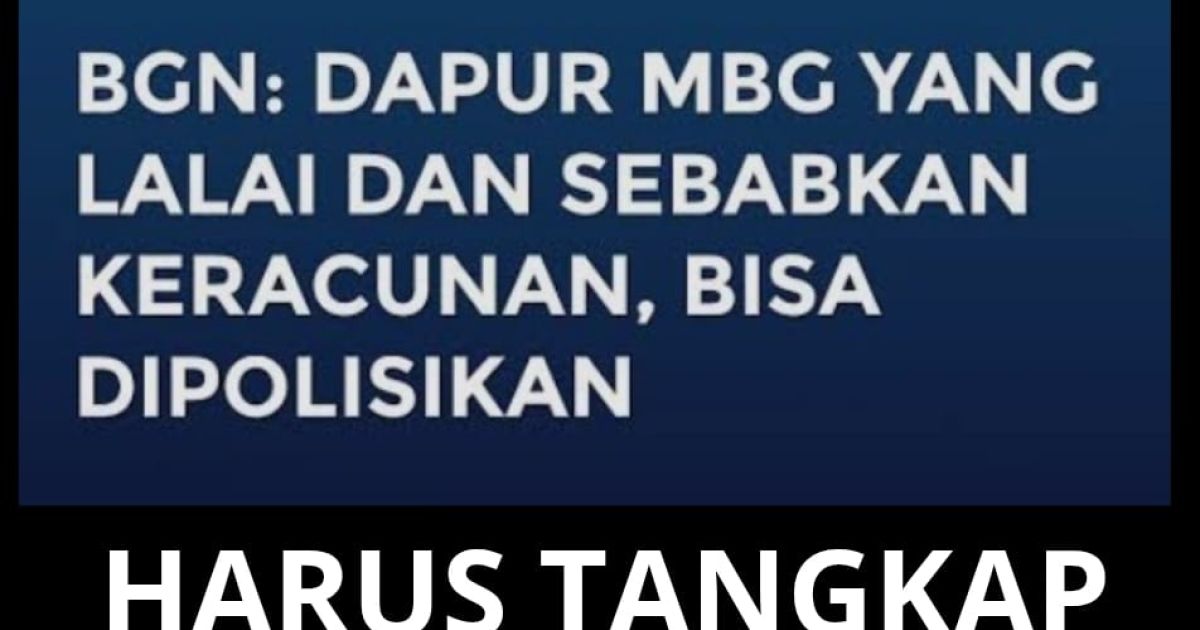 Prof. Sutan Nasomal Negara: Presiden RI Tidak Boleh Lengah Pengawasan MBG Karna Keracunan Makanan Makin Mengganggu Pisikis Anak Sekolah