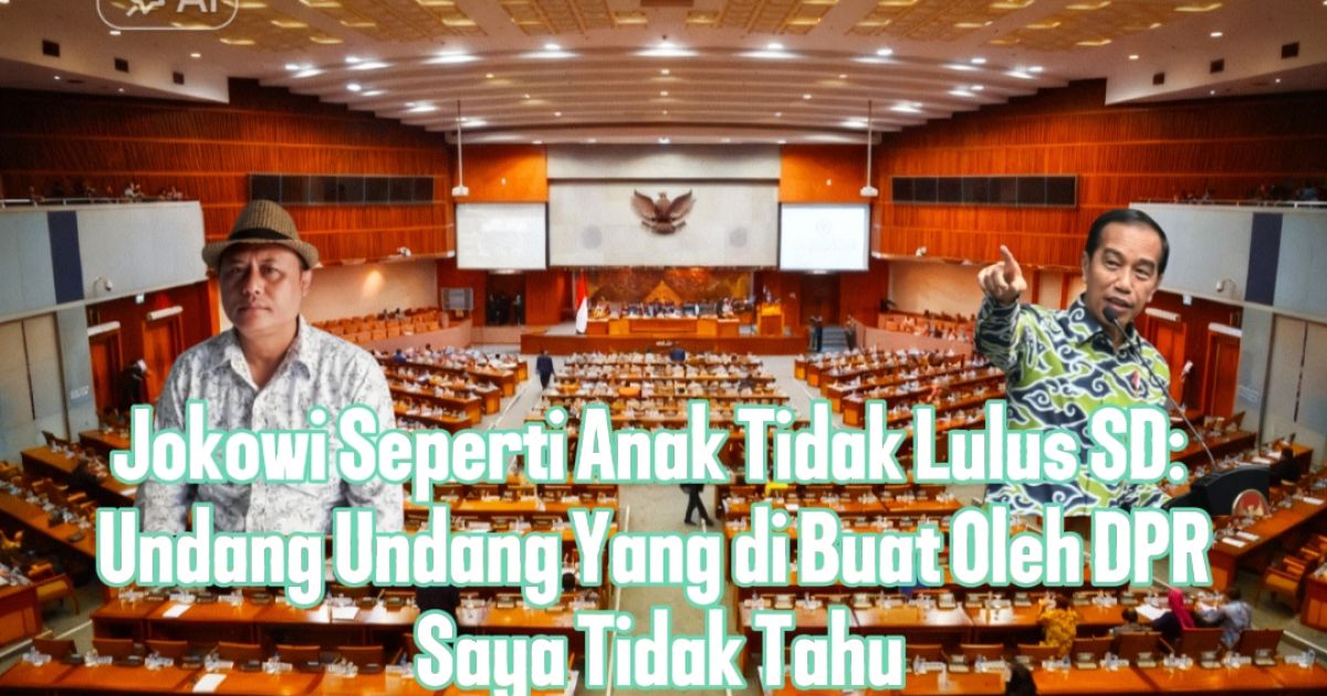 Alan Somantri Pemerhati Media Sosial Menyoroti Pengakuan Presiden ke 7 Joko Widodo yang Terkesan Mau Cuci Tangan