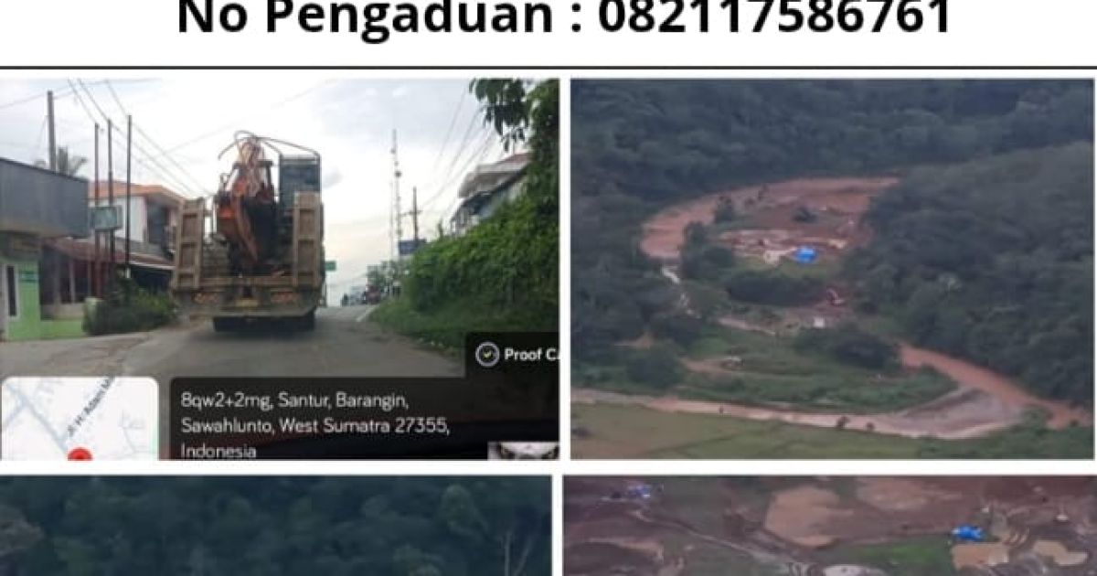 PETI di Sawahlunto Melonjak Drastis, Puluhan Ekskavator Beroperasi Bebas – APH Diduga Menutup Mata