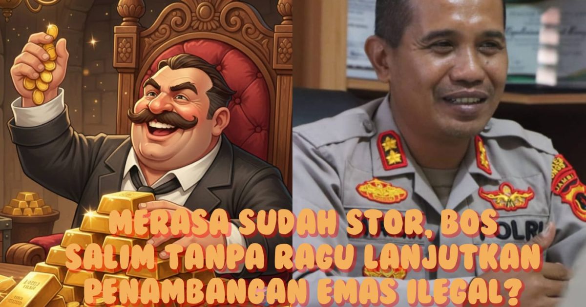 Merasa Sudah Stor, Bos Salim, Penadah Emas Hasil Tambang Ilegal Tanpa Ragu Lanjutkan Aktivitas?