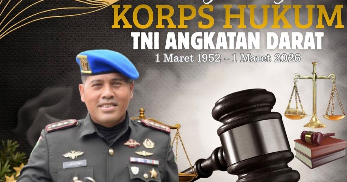 Keluarga Besar Pomdam XX/Tuanku Imam Bonjol Mengucapkan Dirgahayu Korps Hukum TNI AD
