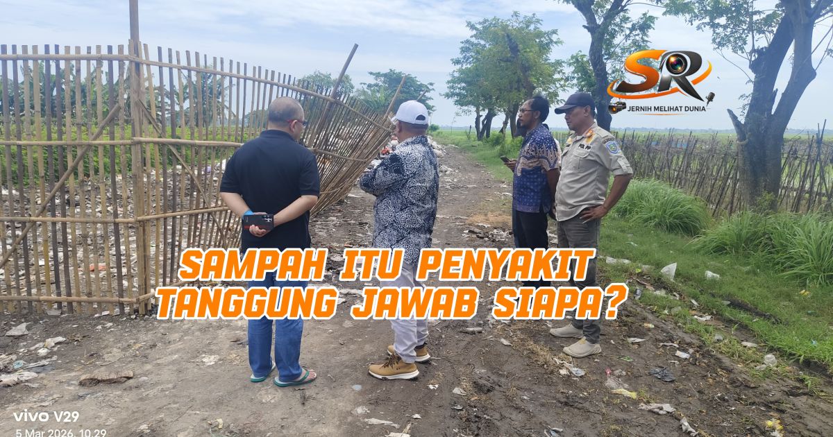 Camat Kedokan Bunder Terjun Langsung Kelokasi Tumpukan Sampah Ilegal di Area Pertamina
