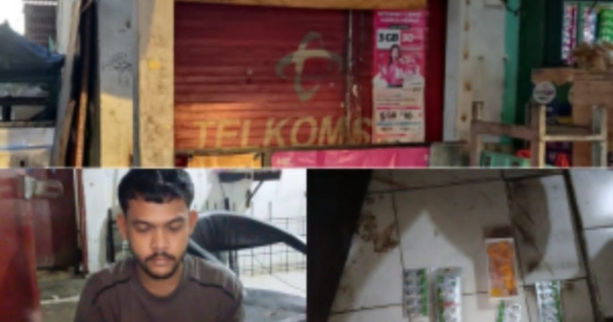 Berkedok Konter Pulsa, Ternyata Jual Obatan Terlarang