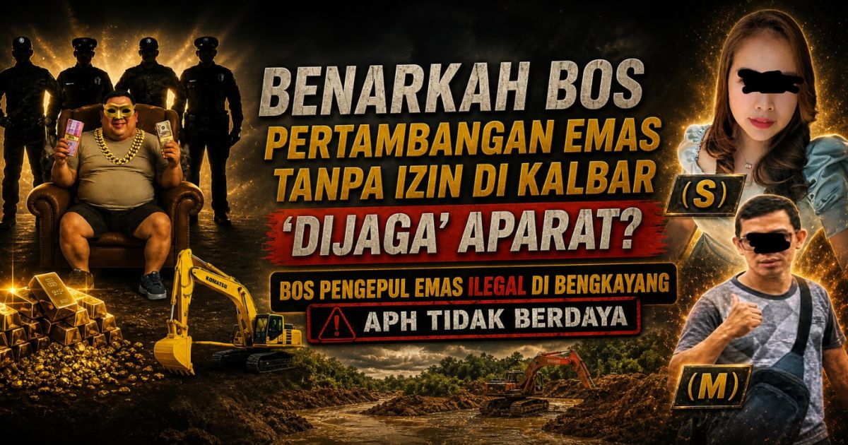 Operasi PETI Digelar, Pasutri Pengepul Emas di Bengkayang Diduga Kebal Hukum