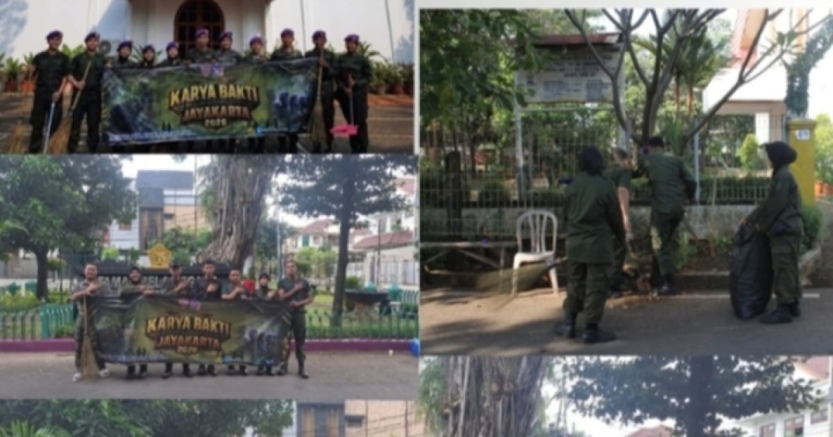 Aksi Nyata Menwa Jayakarta: Revitalisasi Taman Bela Negara Hingga Aksi Bersih Gereja, Masjid dan Kali Pulomas