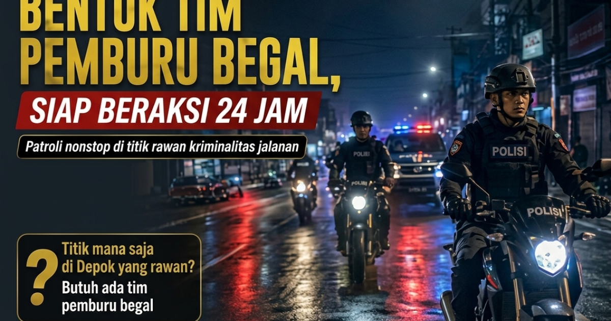 Polda Metro Jaya, Siagakan Tim Khusus Gabungan Antisipasi Begal