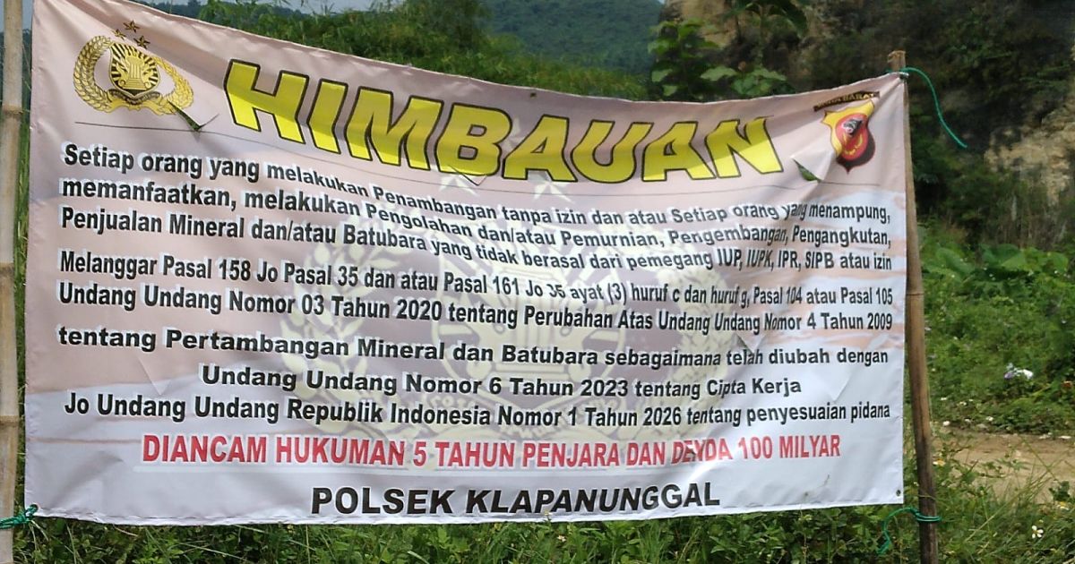 Larangan atau Himbauan Tambang Ilegal di Klapanunggal Bogor: Penegakan Hukum atau Populit