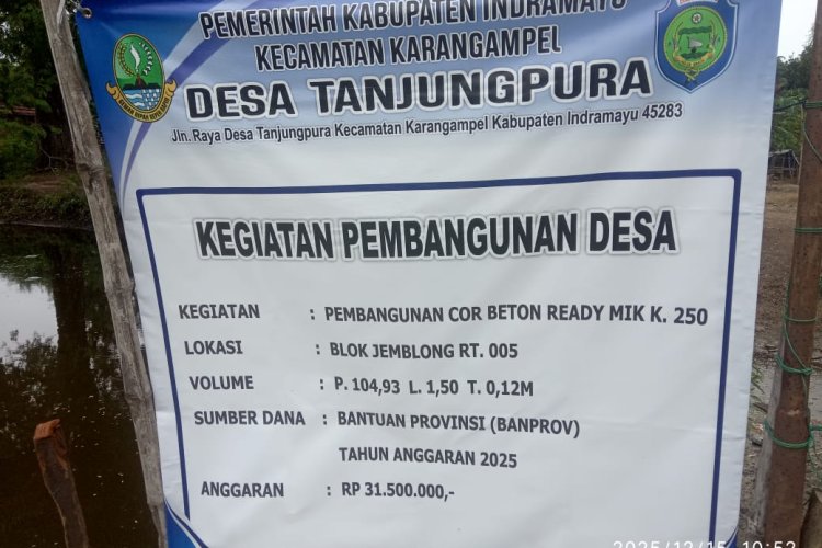 Petani Dan Warga Merasa Bangga Terhadap Pemdes Tanjungpura Terus Bangun Infrastruktur Jalan Cor Beton