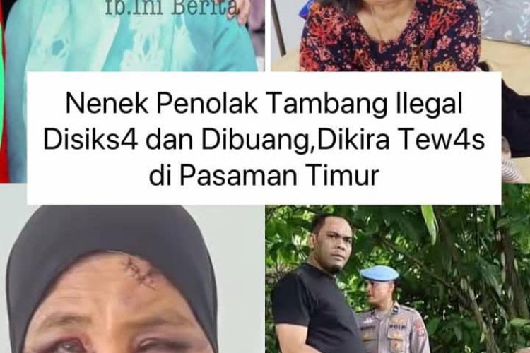 Nenek Penolak Tamb4ng llegal di lahannya sendiri Dihajar dan Dibuang