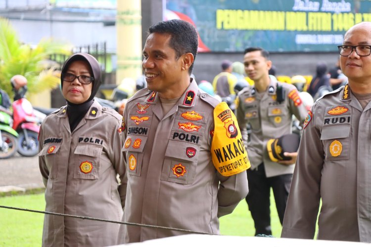 Penuhi Kebutuhan Warga Saat Ramadhan, Polda Gorontalo Gelar pasar murah bersubsidi