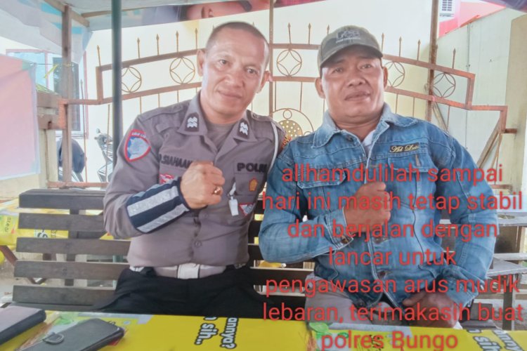 *Satlantas Polres Bungo dan Jajarannya Terus Jaga Kondusifitas  Jelang Idul Fitri*
