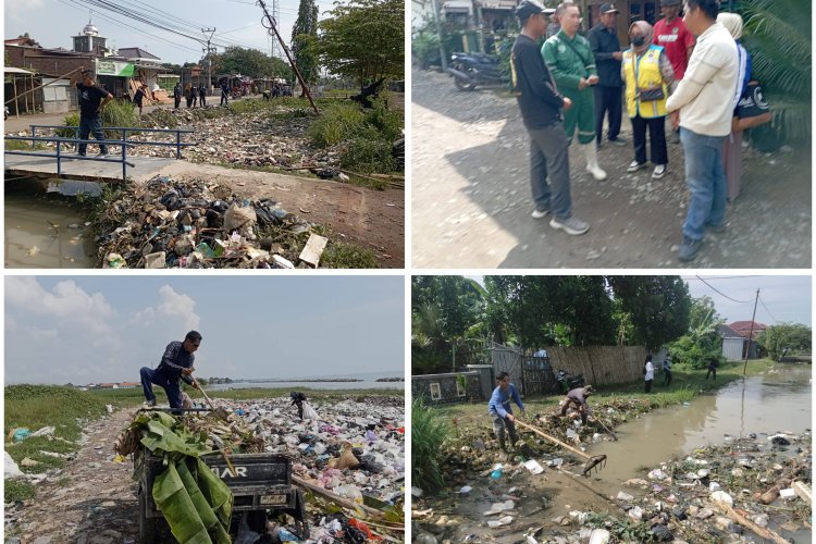 *Sinergitas Dua Desa Sendang dan Dadap Atasi Sampah Menahun di Aliran Irigasi Perbatasan*