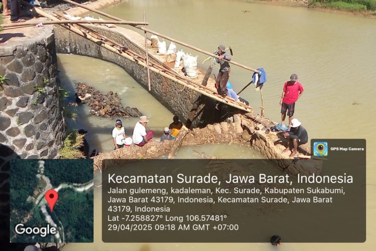*Warga Kp Pasir Malang, Desa Kadalaman, Kecamatan Surade Sukabumi Meminta Kinerja Kades Kedalaman Benahi Irigasi*