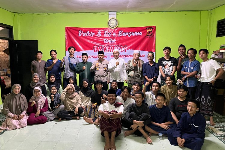 Polresta Bogor Kota dan Organisasi Kemahasiswaan dan Kepemudaan Gelar Doa Bersama untuk Indonesia Kondusif