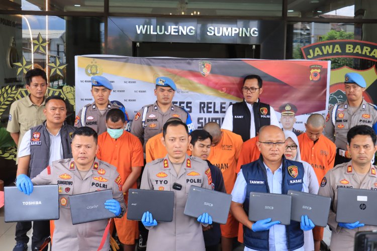 Polisi Bekuk Komplotan Pembobol Sekolah di Sumedang, Lima Pelaku dan Satu Penadah Ditangkap