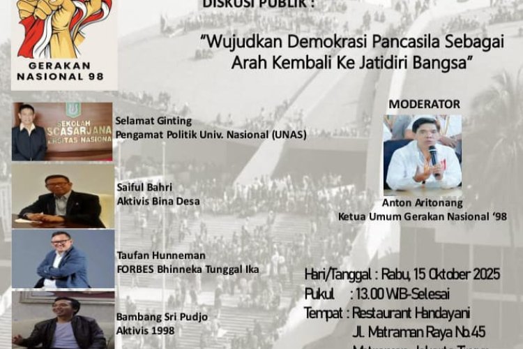 Wujudkan Demokrasi Pancasila Sebagai Arah Kembali ke Jatidiri Bangsa